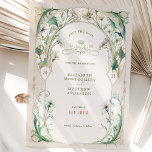 Convite Salve a data Vintage Daisy Art Nouveau de Mucha<br><div class="desc">Art Nouveau Vintage Salve os cartões de casamento de Alphonse Mucha em um design floral, romântico e caprichoso. Os florescimentos vitorianos complementam os tipos clássicos de arte deco fonts. Introduza as suas informações personalizadas e está concluído. Se você quiser alterar a design, clique no botão azul "Personalizar". Muito obrigado por...</div>