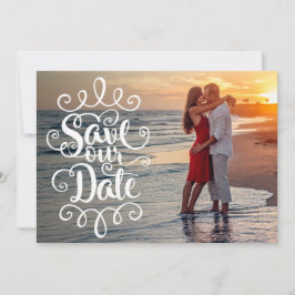 Convite Salve nosso casamento de data | Script de Ornament