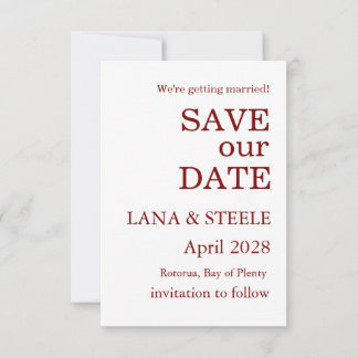 CONVITE SALVE NOSSOS DATOS CASAMENTO BRANCO SIMPLES MODERN