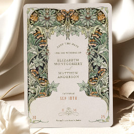 Convite Salve o casamento da herança vitoriana