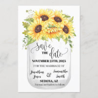 Salve o casamento floral de flores de sol