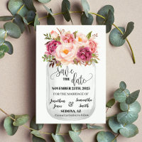 Salve o casamento floral romântico de Data Rosa