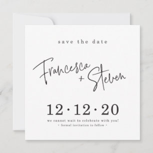 Convite SALVE O design personalizado DATE para Francesca +