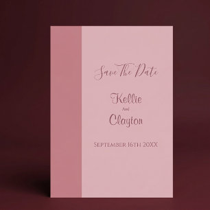 Convite Salve o Dia Minimalista Moderno Blush
