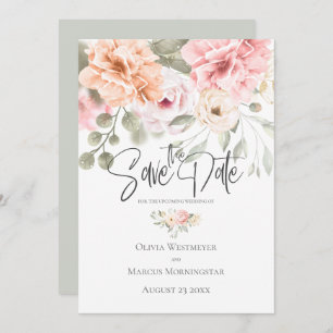 Convite Salve os casais de algodão cor-de-rosa-claro com d