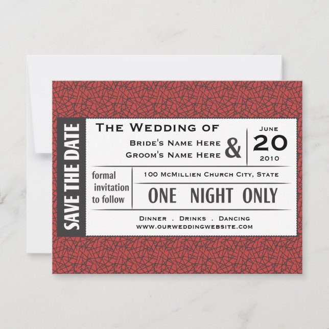 Convite Salve seu Bilhete! (Frente)