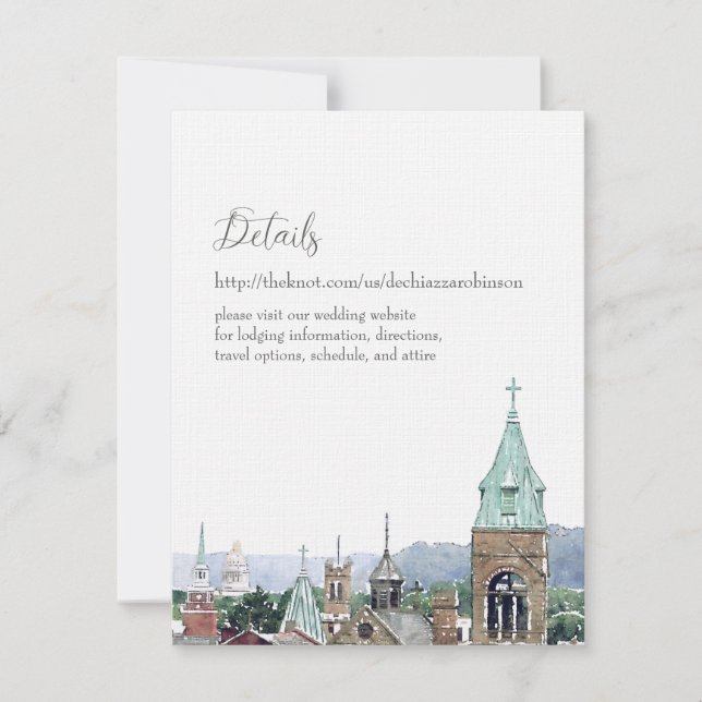 Convite Samantha e Michael Details (Frente)