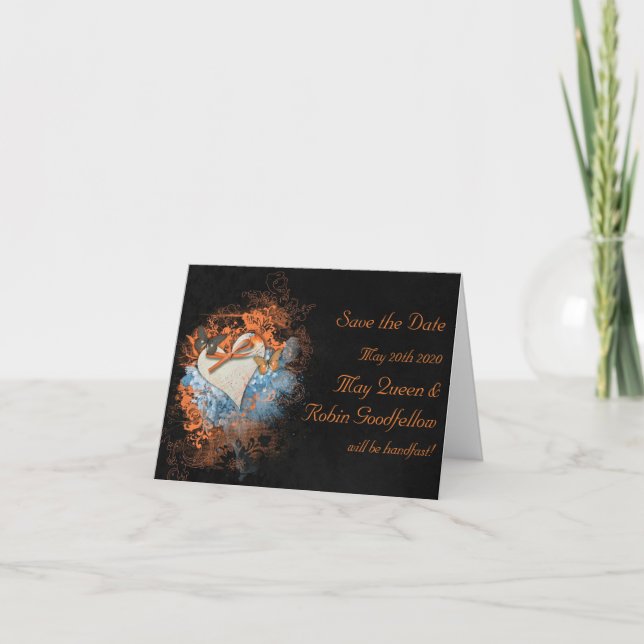 Convite Samhain Handfasting Save the Date Notecard (Frente)
