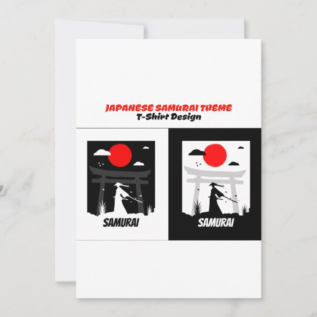 Convite Samurai urbano (Frente)