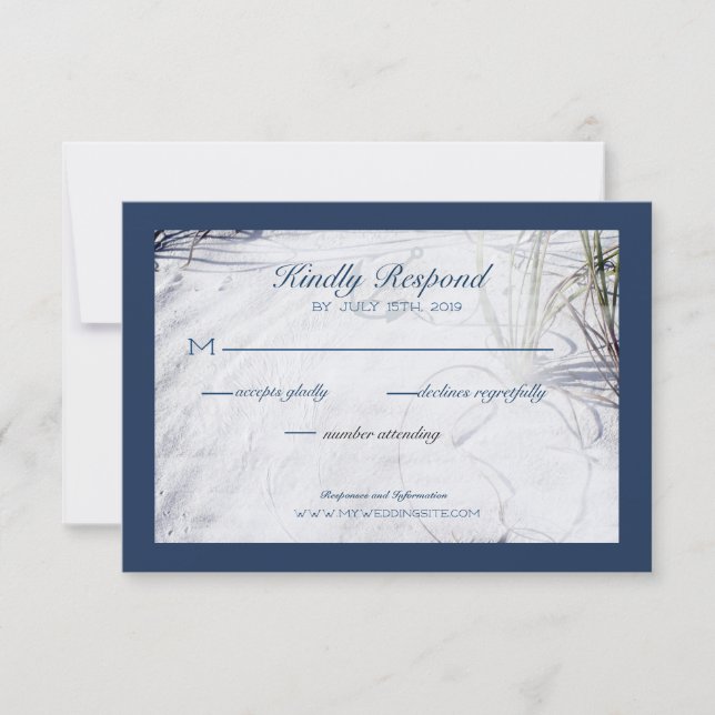 Convite Sandy White Beach revisitado (Frente)