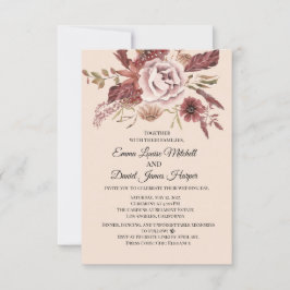 Convite Sanfones Rustic Autumn Light Beigcolor