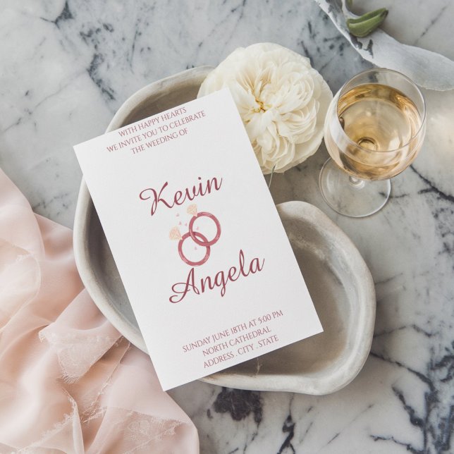 Convite Sangramento Elegante Minimalista (Criador carregado)