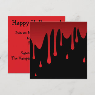 Convite Sangue pingando