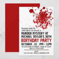 Sangue Splatter, Festa de aniversário Misteriosa d