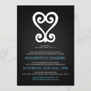 Convite Sankofa   aprende do partido do evento   da