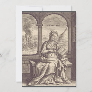 Convite Santa Anastásia santa e mártir cristã