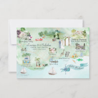 Santa Barbara | Mapa do Itinerário de Casamento de