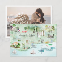 Santa Barbara | Mapa do Itinerário de Casamento do
