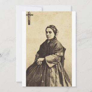 Convite Santa Bernadette Soubirous Belas Artes