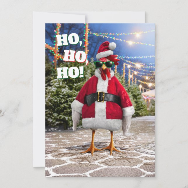 Convite Santa Chicken (Frente)