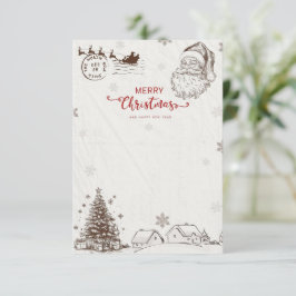 Convite 🎅 Santa Claus Christmas Card
