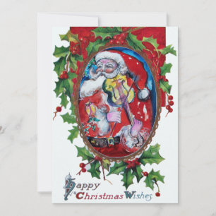 CONVITE SANTA CLAUS COM VIOLINA - PARTIDO NATAL