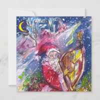 SANTA CLAUS JOGANDO FESTA DE NATAL MUSICAL HARP