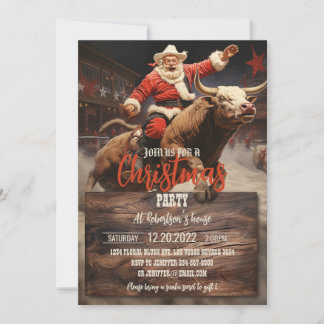Convite Santa Claus Rodeo