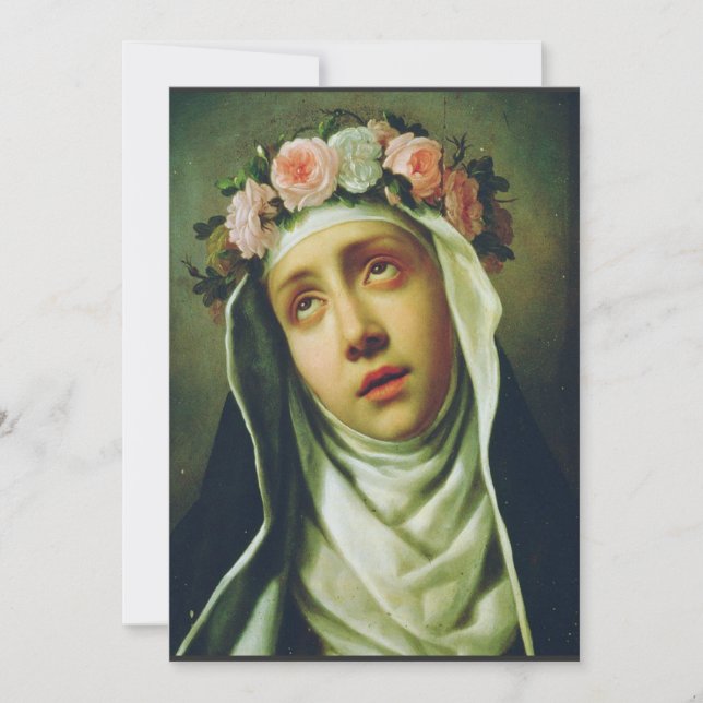 Convite Santa Rosa de Lima Anjo do Peru Arte Fina (Frente)