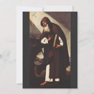 Convite Santo Anthony, o Abade