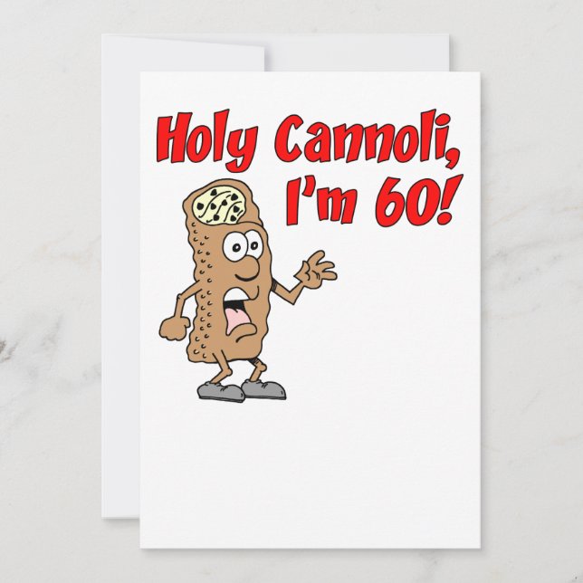 Convite Santo Cannoli, tenho 60 anos. (Frente)