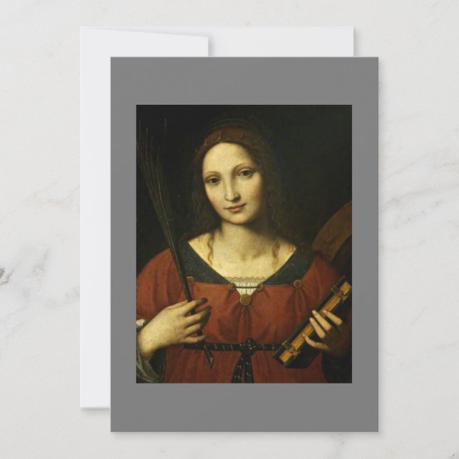 Convite Santo Catherine de Alexandria (Bernardino Luini) (Frente)