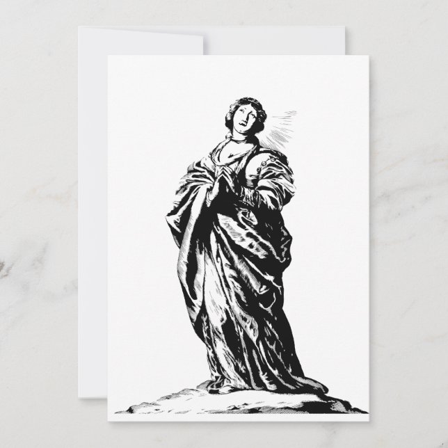 Convite Santo Cunera de Rhenen virgem e mártir (Frente)