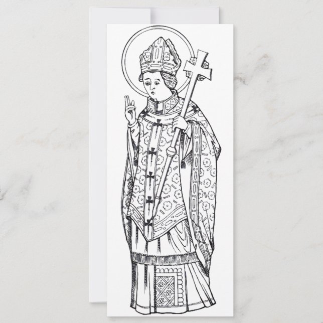 Convite Santo Deiniol Abade e Bispo (Frente)