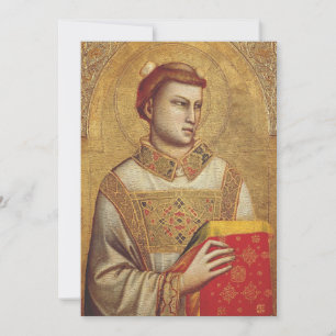Convite Santo Estêvão por Giotto Reprodução de Arte Fina