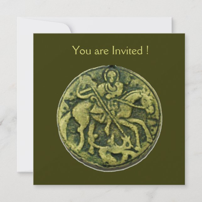 CONVITE SANTO GEORGE E DRAGON MEDALLION (Frente)