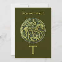 SANTO GEORGE E DRAGON MEDALLION MONOGRAM