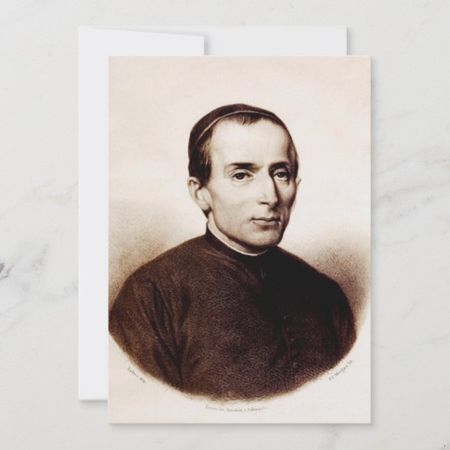 Convite Santo Giuseppe Cafasso Padre Franciscano (Frente)