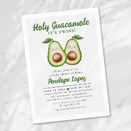 Convite Santo Guacamole, é o Chá de fraldas dos Gêmeos