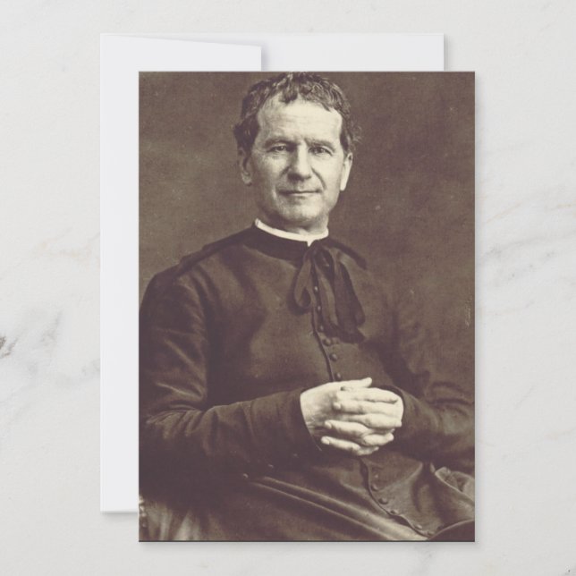 Convite Santo John Bosco Priest e confessor (Frente)