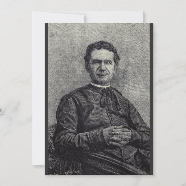 Convite Santo John Bosco Priest e Confessor (Frente)