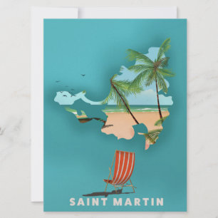 Convite Santo Martin Ilustrated map.