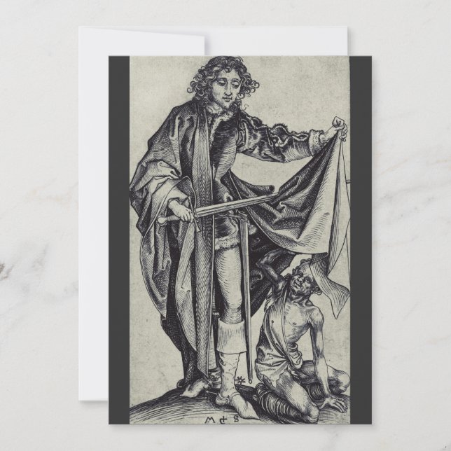 Convite Santo Martinho de Tours Arte de Gravura (Frente)