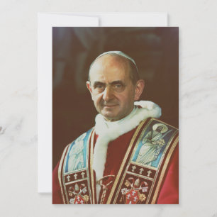 Convite Santo Papa Paulo VI Bispo de Roma