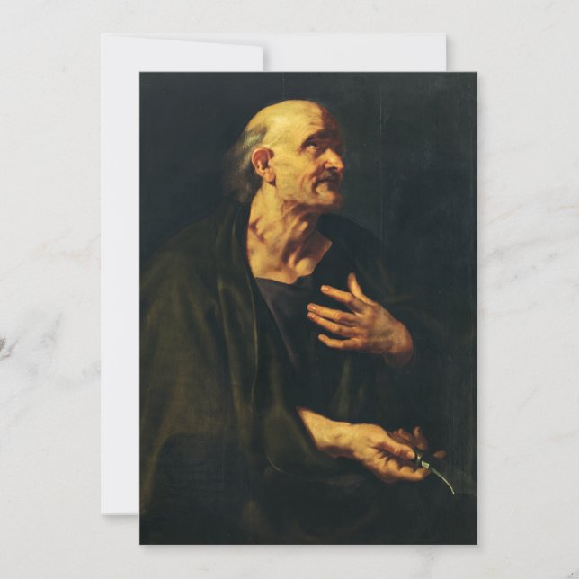 Convite São Bartolomeu por Peter Paul Rubens (Frente)