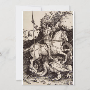 Convite São Jorge e o Dragão por Durer