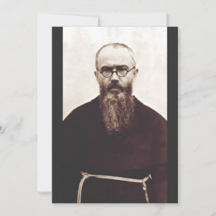 Convite São Maximiliano Kolbe padre católico polonês