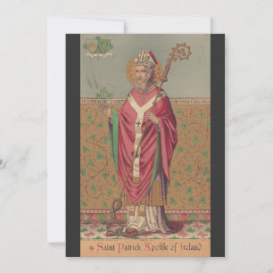 Convite São Patrício da Irlanda Arte Céltica Sagrada