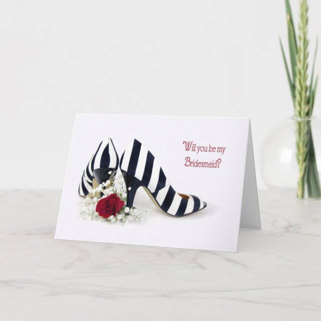 Convite Sapatos de Madrinha e Rosa (Frente)