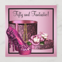 Sapatos de Salto Alto Feminino Rosa Leopardo 50º A